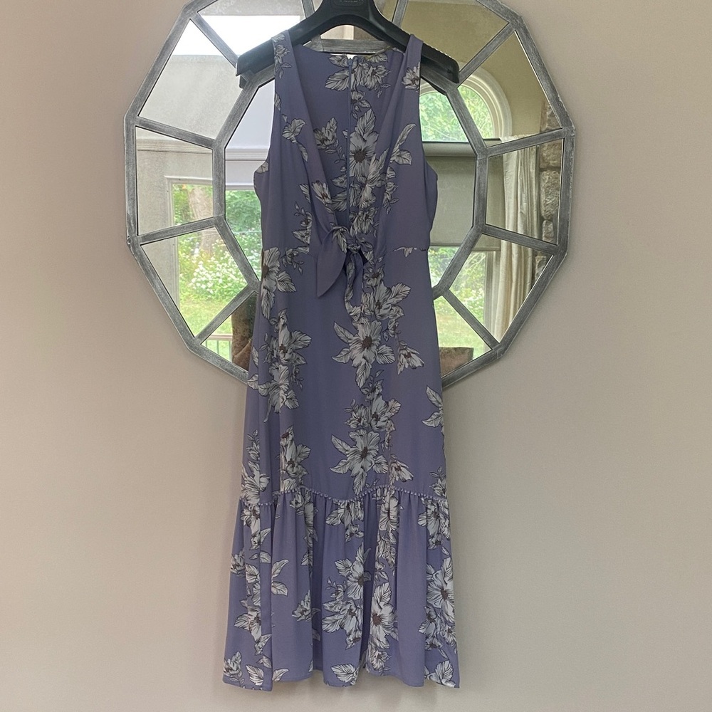 Gianni Bini Lavender Floral Midi Dress